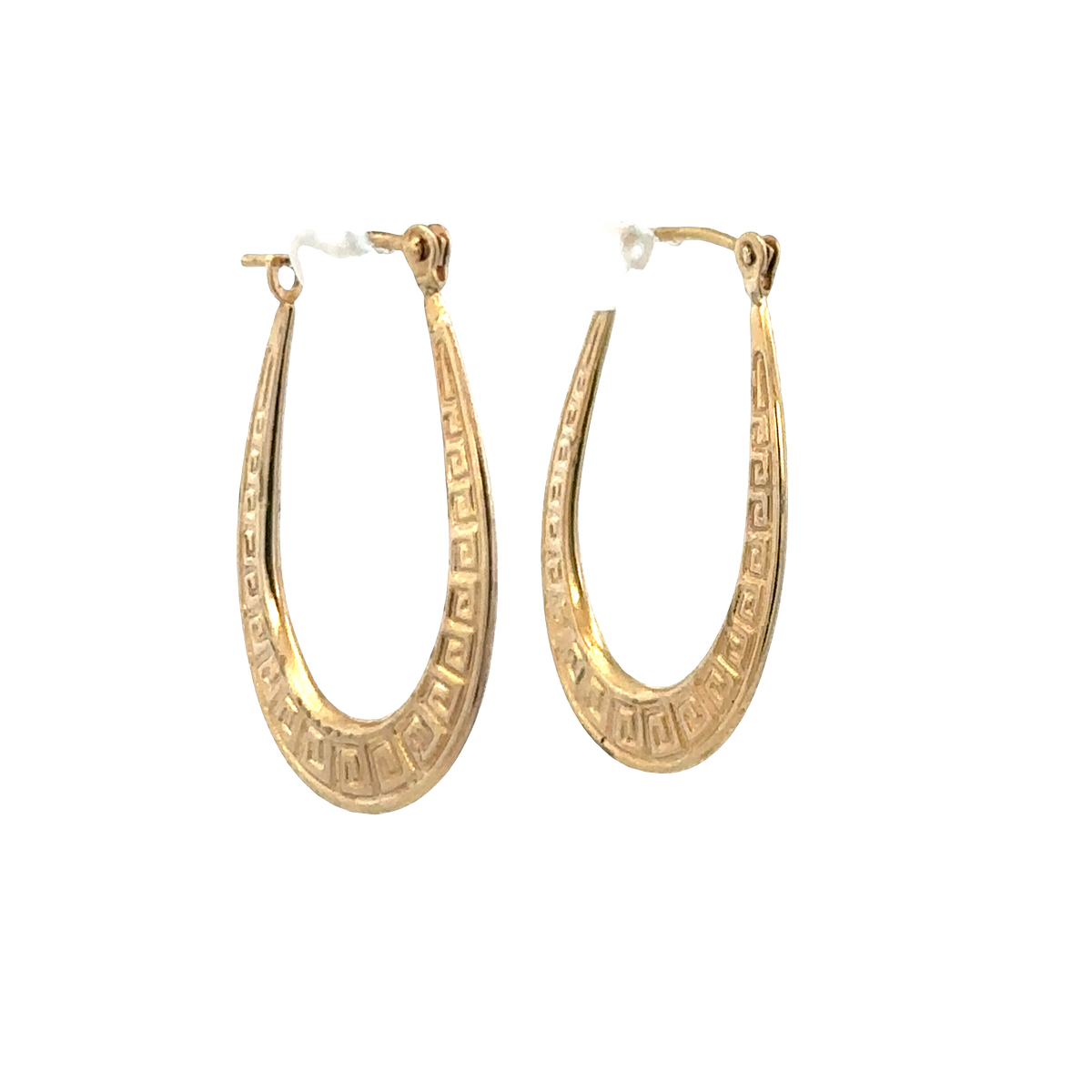 9ct yellow gold hoop earrings 1g (sh25522l)