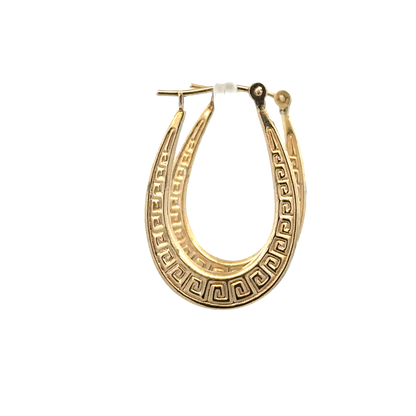 9ct yellow gold hoop earrings 1g (sh25522l)