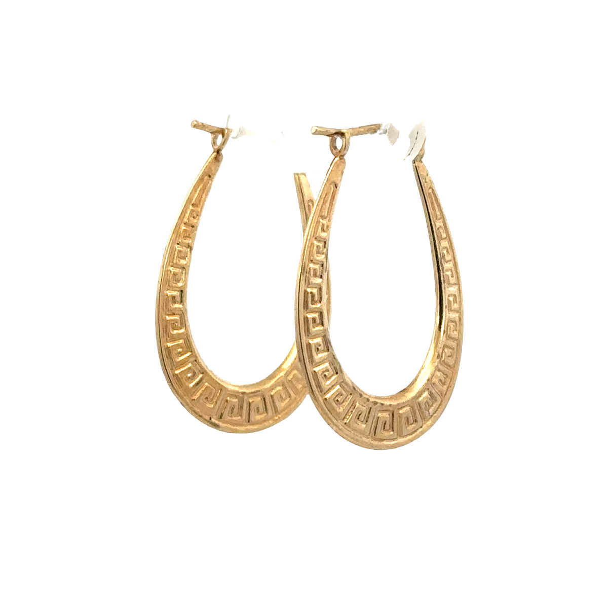 9ct yellow gold hoop earrings 1g (sh25522l)