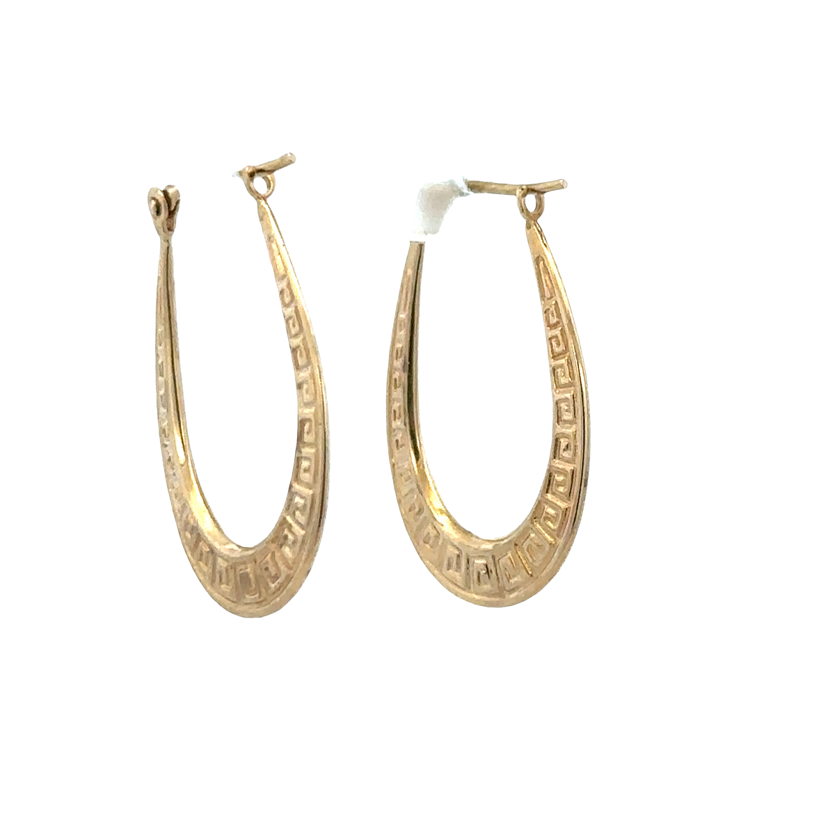 9ct yellow gold hoop earrings 1g (sh25522l)