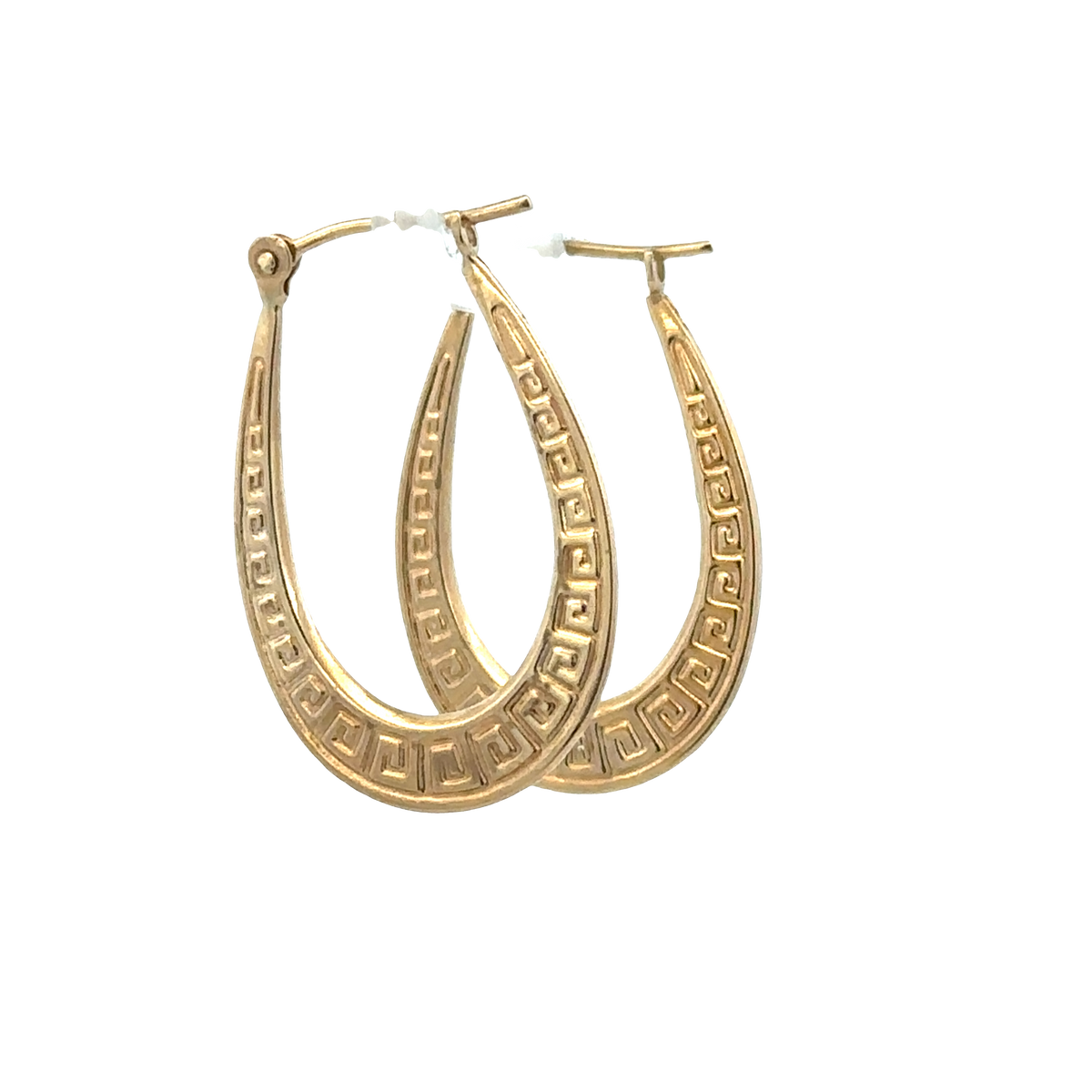 9ct yellow gold hoop earrings 1g (sh25522l)