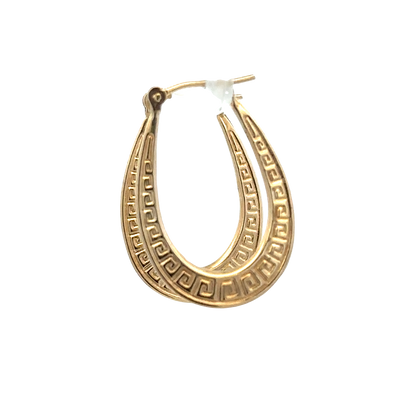 9ct yellow gold hoop earrings 1g (sh25522l)
