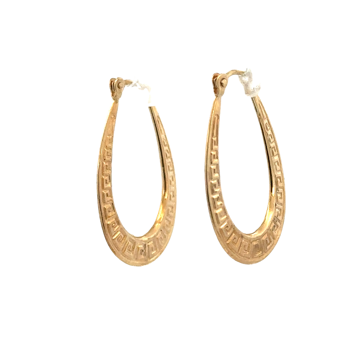 9ct yellow gold hoop earrings 1g (sh25522l)