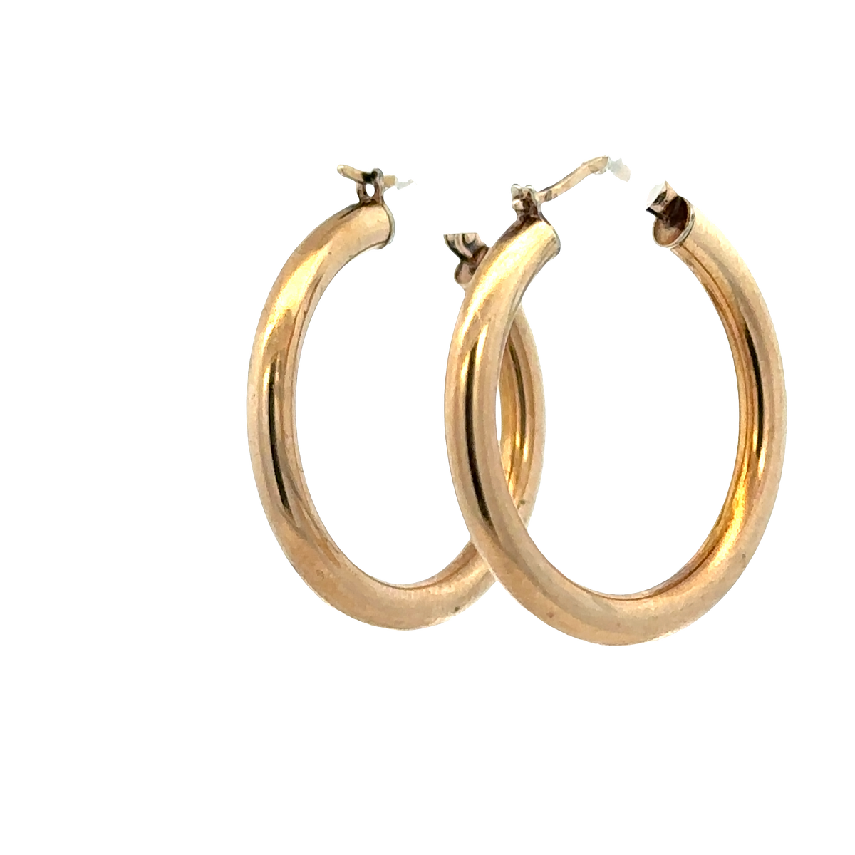 9ct yellow gold hoop earrings 1.9g (sh27273b)