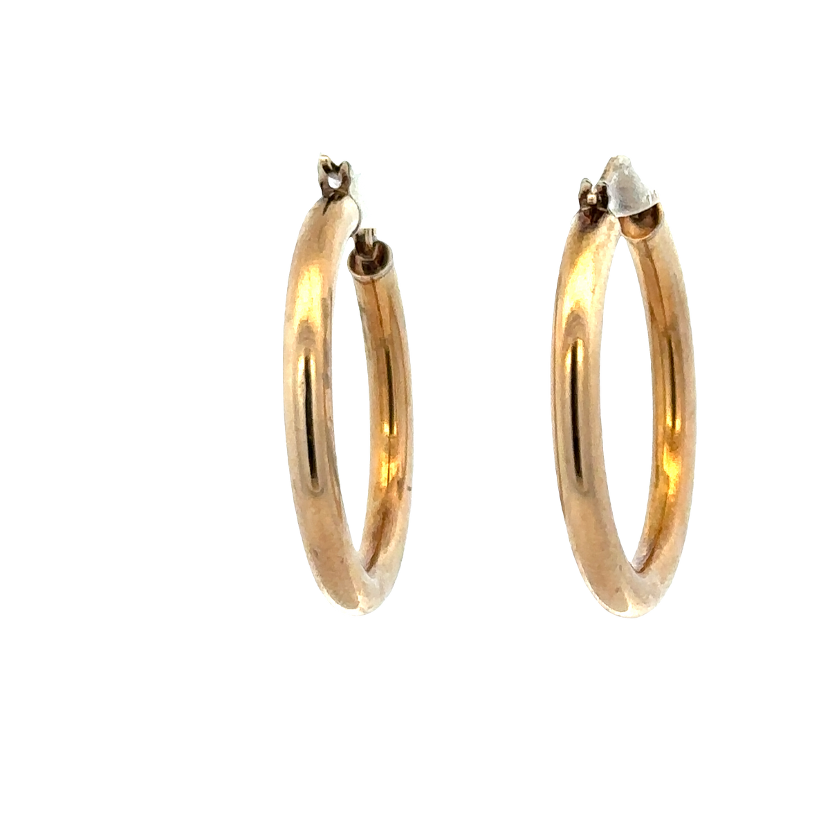 9ct yellow gold hoop earrings 1.9g (sh27273b)
