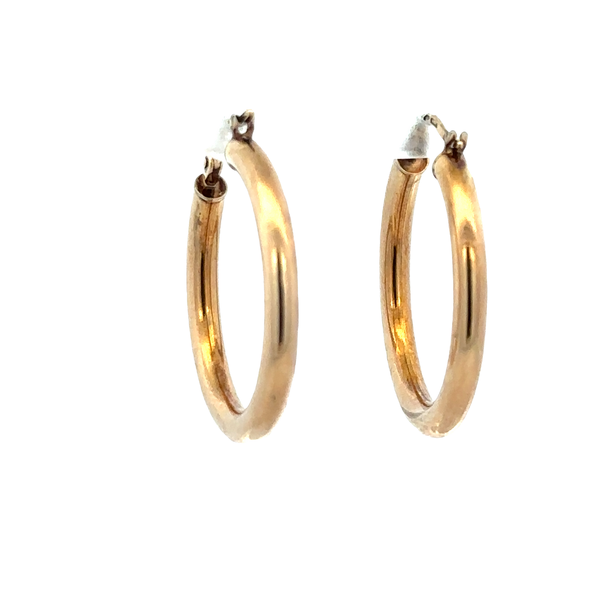 9ct yellow gold hoop earrings 1.9g (sh27273b)