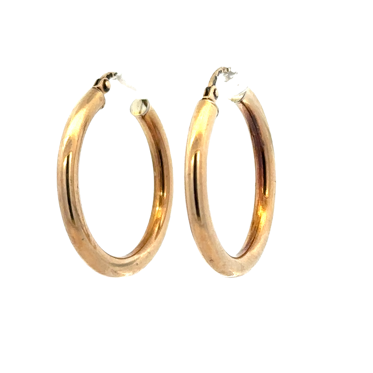 9ct yellow gold hoop earrings 1.9g (sh27273b)