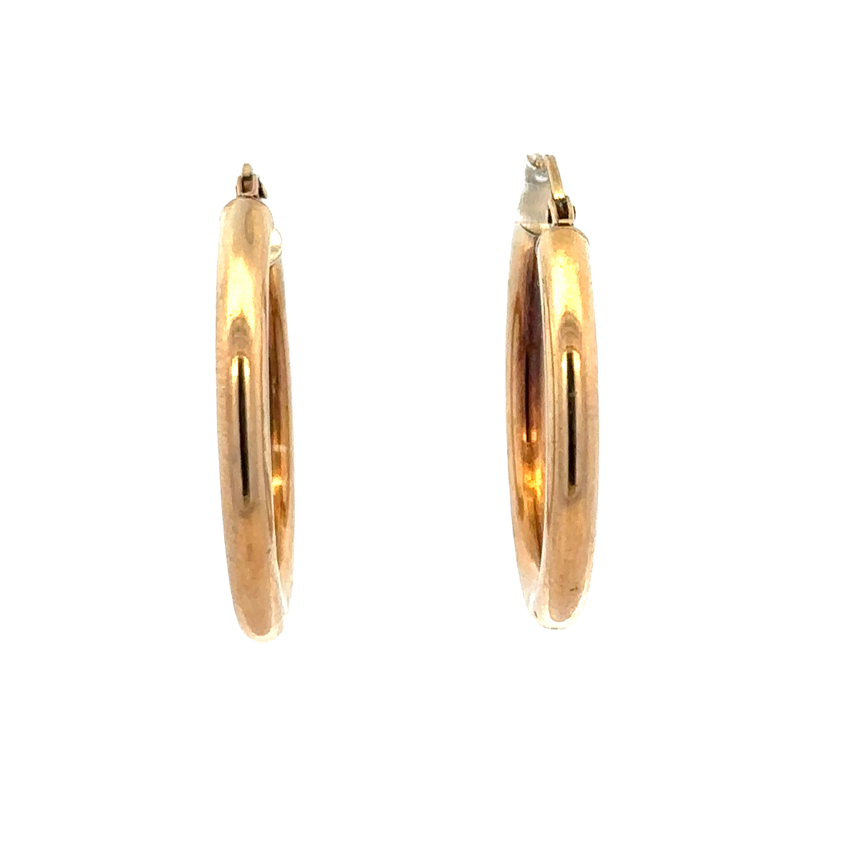 9ct yellow gold hoop earrings 1.9g (sh27273b)