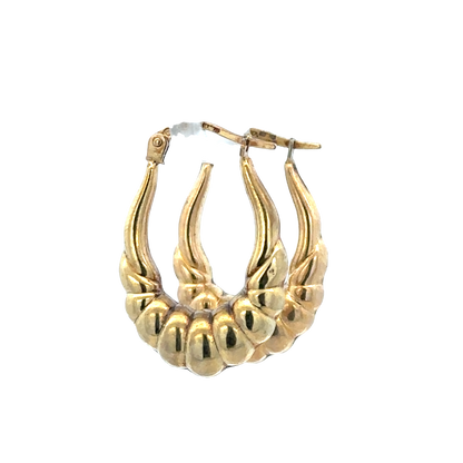 9ct yellow gold hoop earrings 1.8g (sh26821b)