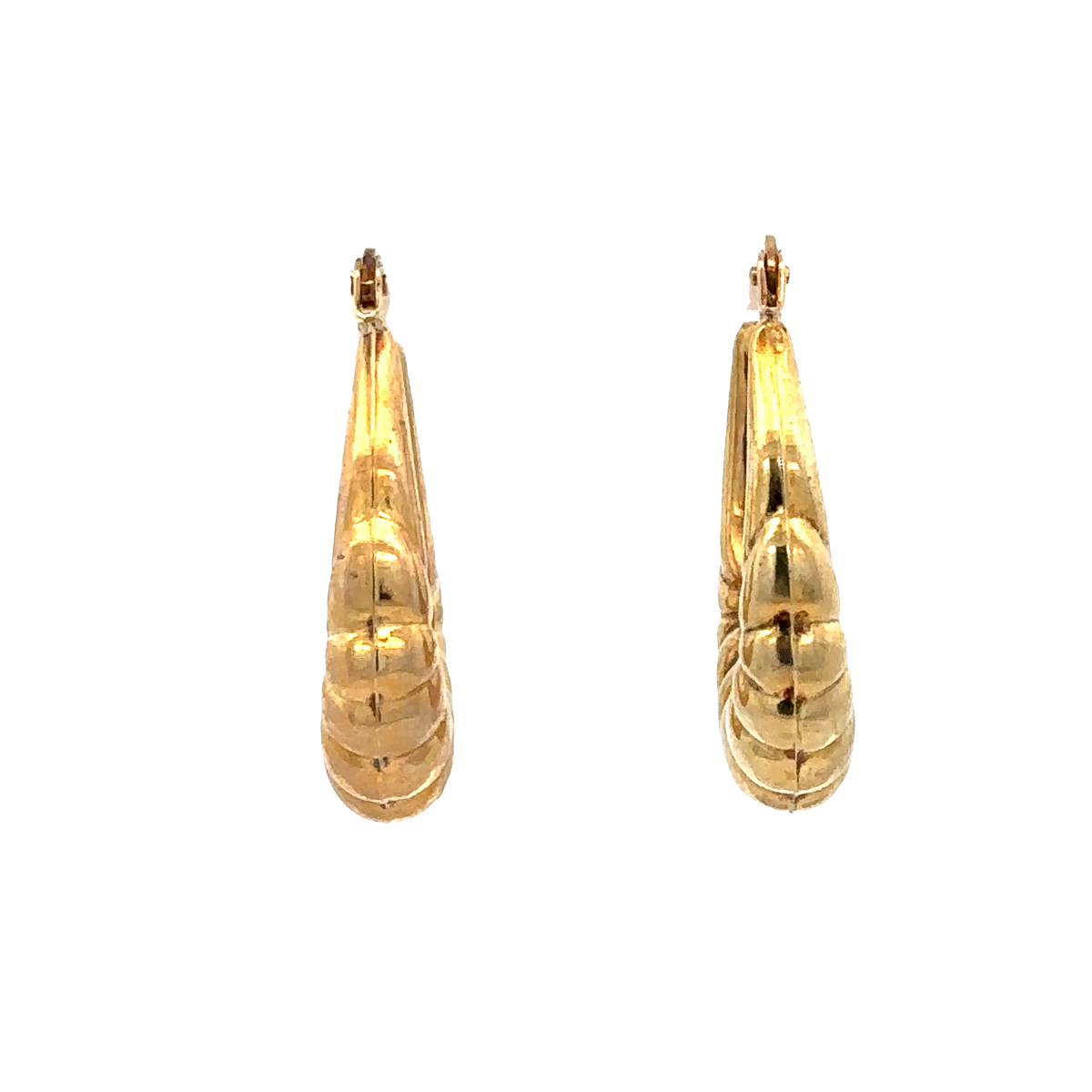 9ct yellow gold hoop earrings 1.8g (sh26821b)