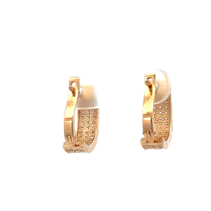 14ct rose gold earrings 4g (sh26481b)