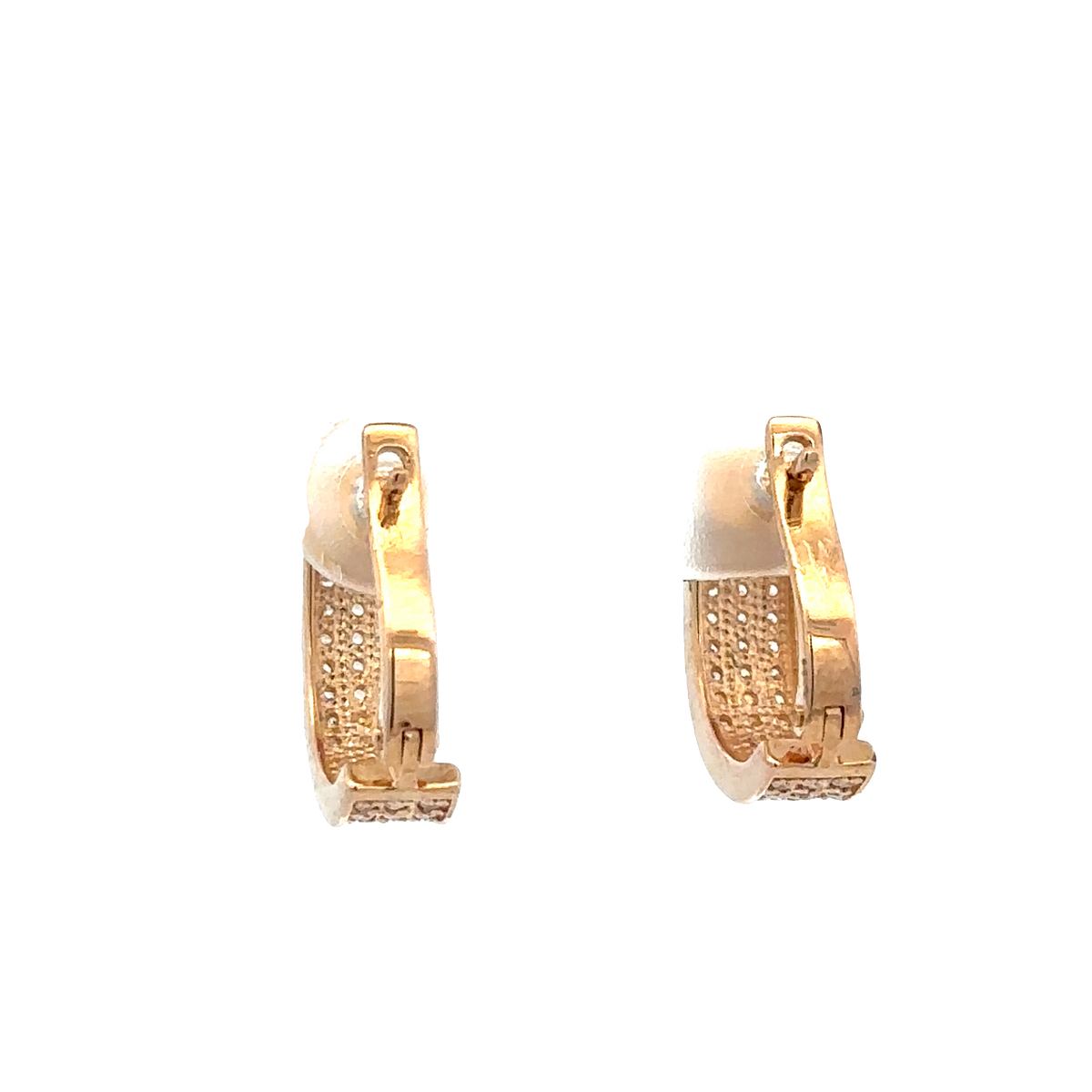 14ct rose gold earrings 4g (sh26481b)
