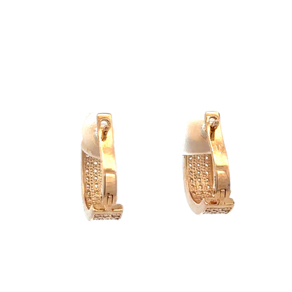 14ct rose gold earrings 4g (sh26481b)