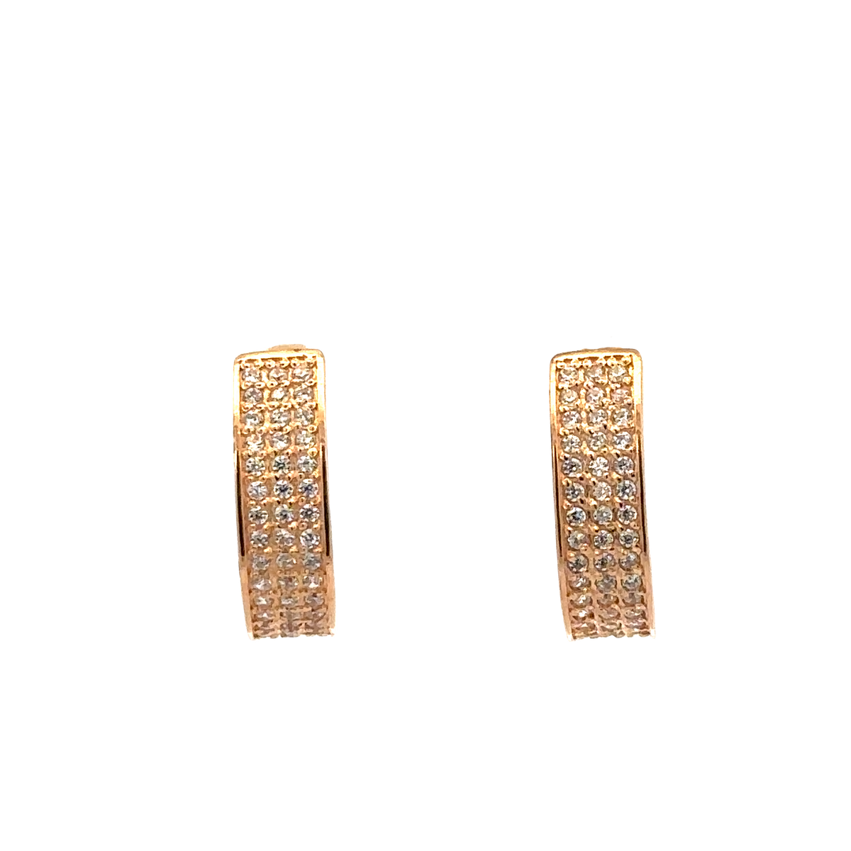 14ct rose gold earrings 4g (sh26481b)