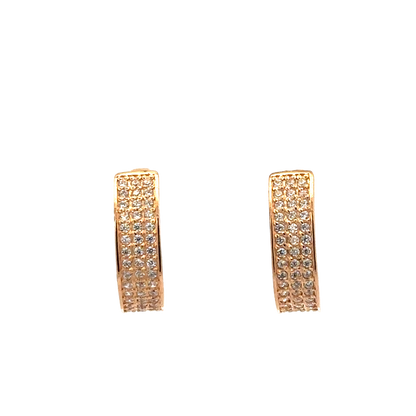14ct rose gold earrings 4g (sh26481b)