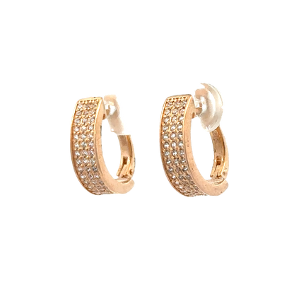 14ct rose gold earrings 4g (sh26481b)