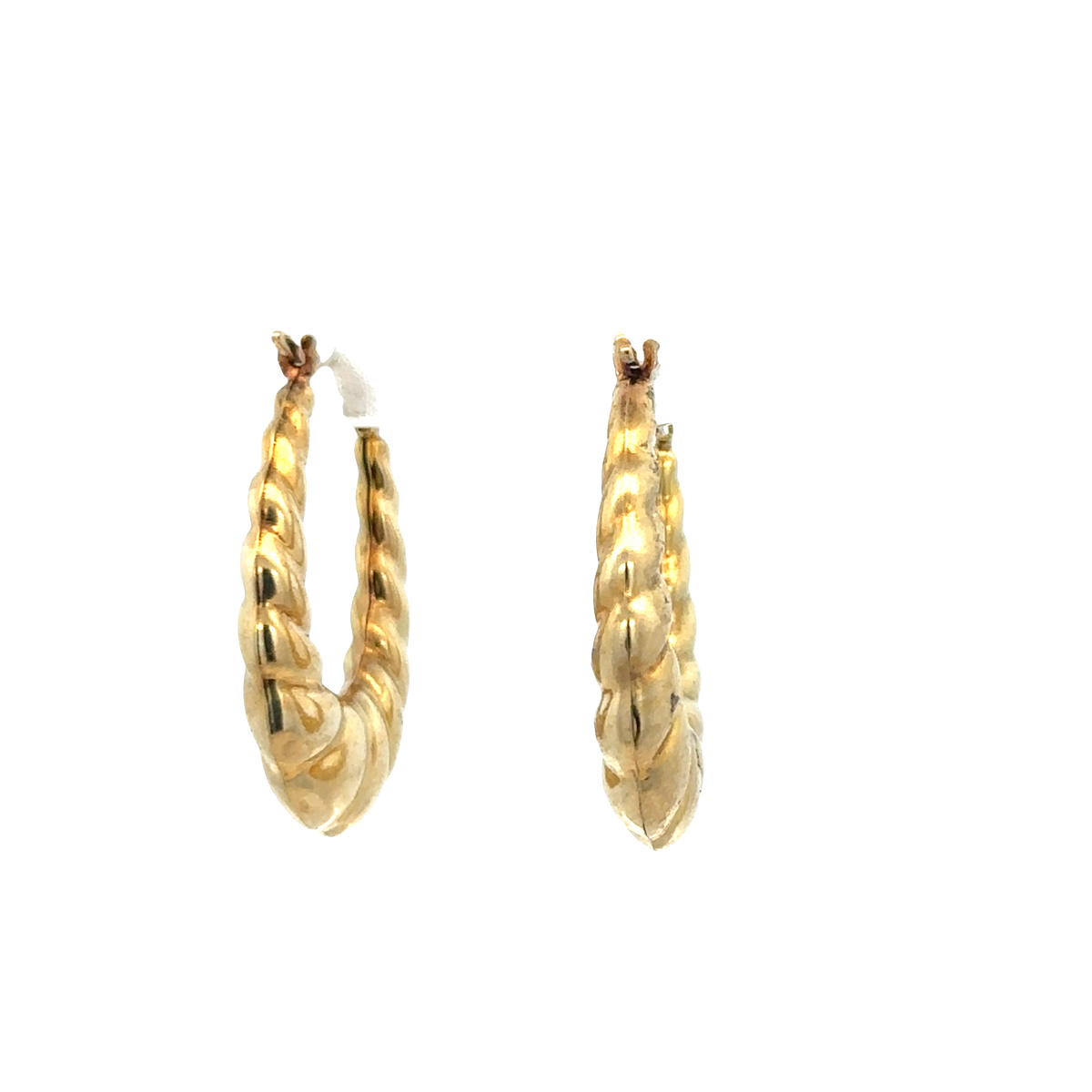9ct yellow gold hoop earrings 2.1g (sh27523b)