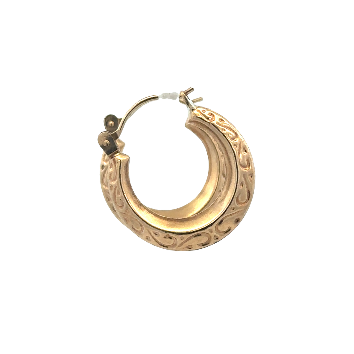 9ct yellow gold hoop earrings 1.3g (sh27511b)