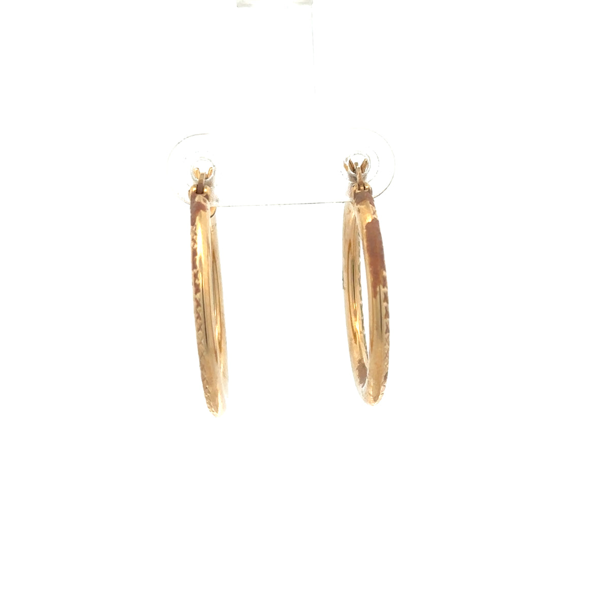 9ct yellow gold hoop earrings 1.8g (sh25712l)