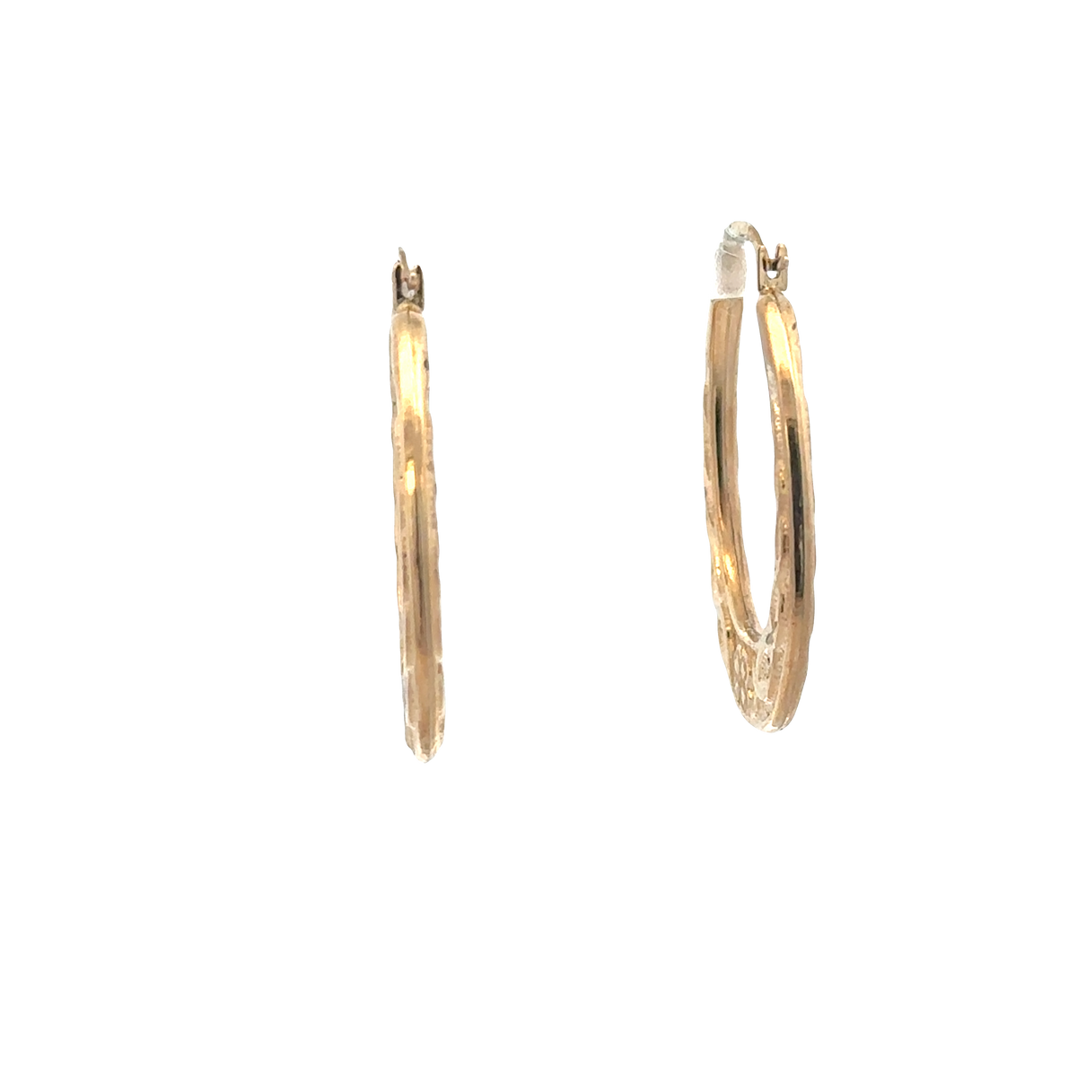 9ct yellow gold hoop earrings 0.9g (sh27319b)
