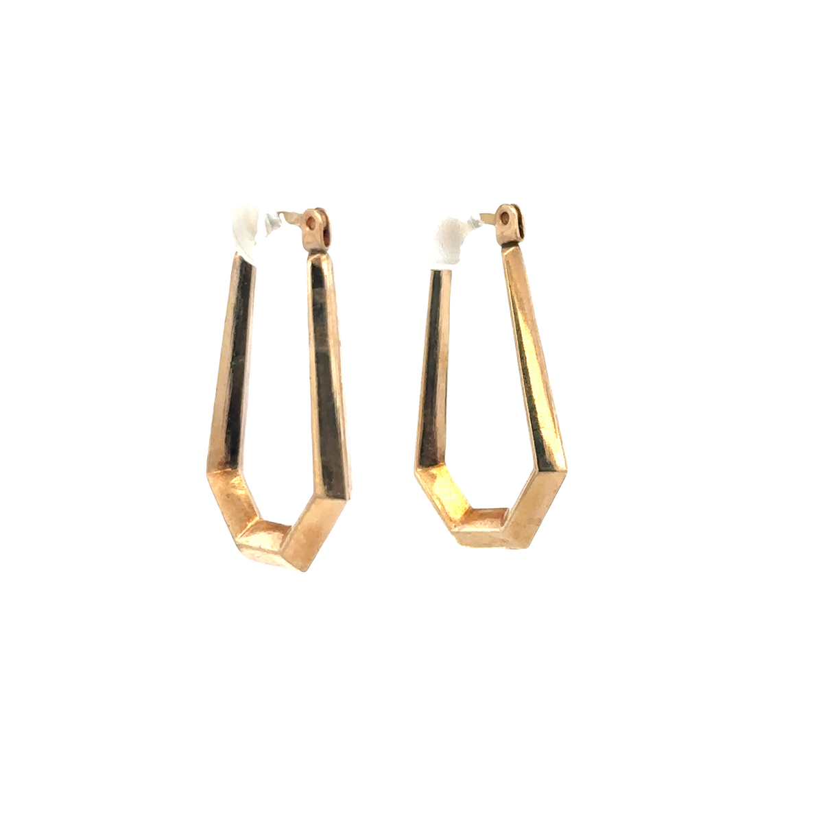 9ct yellow gold hoop earrings 0.9g (sh27513b)