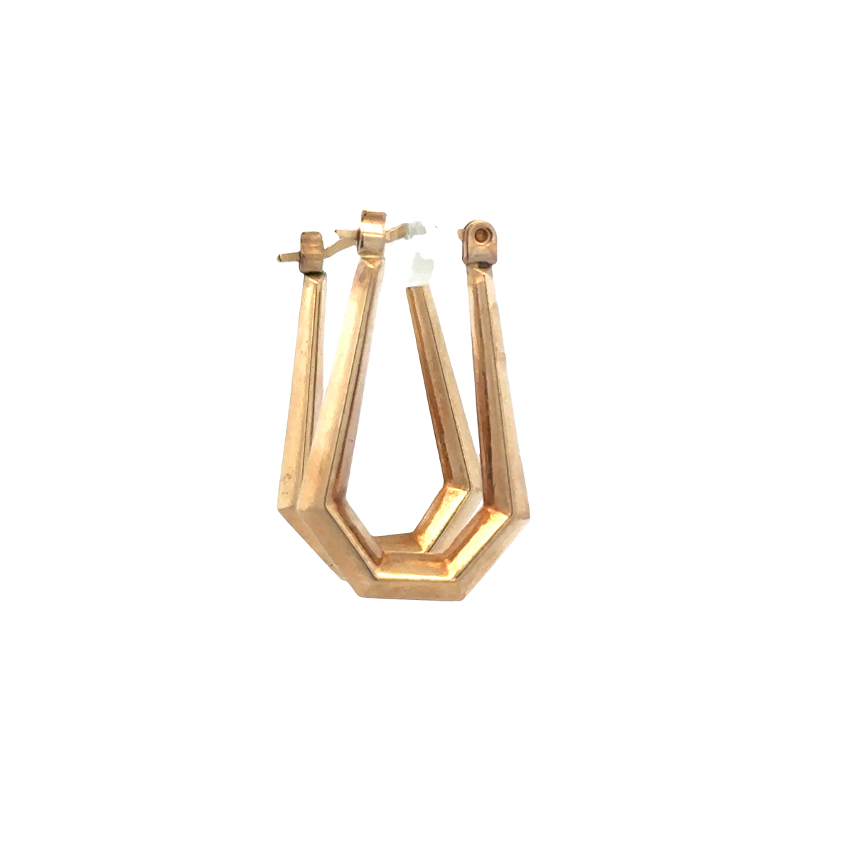 9ct yellow gold hoop earrings 0.9g (sh27513b)