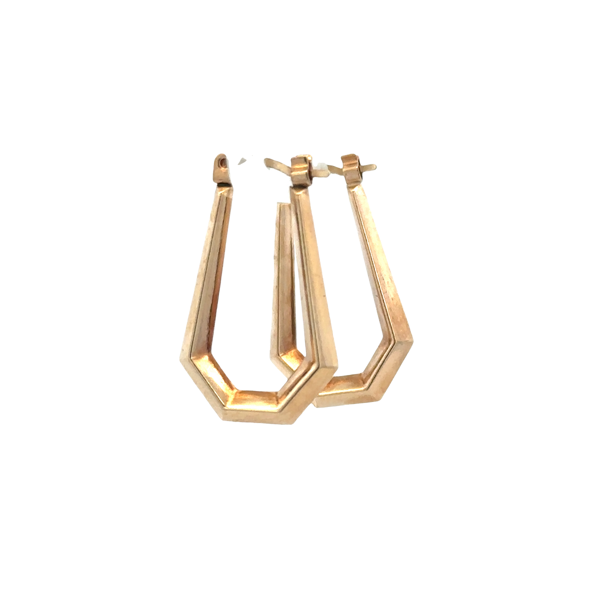 9ct yellow gold hoop earrings 0.9g (sh27513b)
