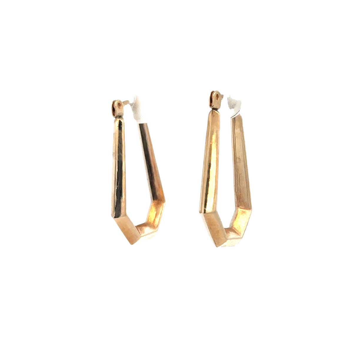 9ct yellow gold hoop earrings 0.9g (sh27513b)