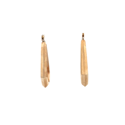 9ct yellow gold hoop earrings 0.9g (sh27513b)