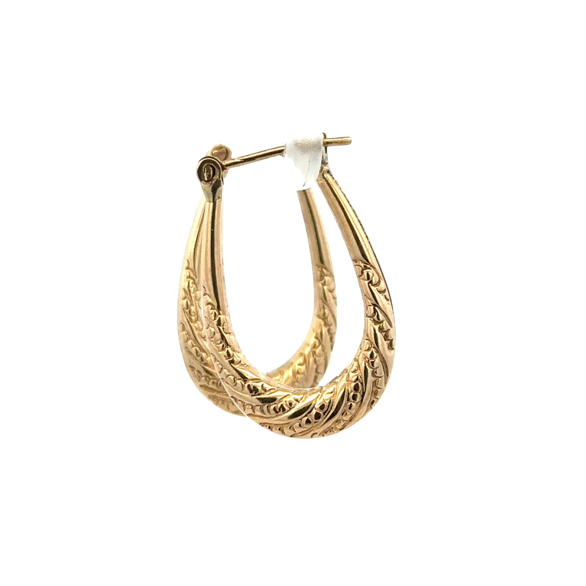 9ct yellow gold hoop earrings 1.5g (sh27280b)