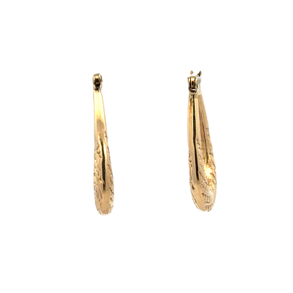 9ct yellow gold hoop earrings 1.5g (sh27280b)