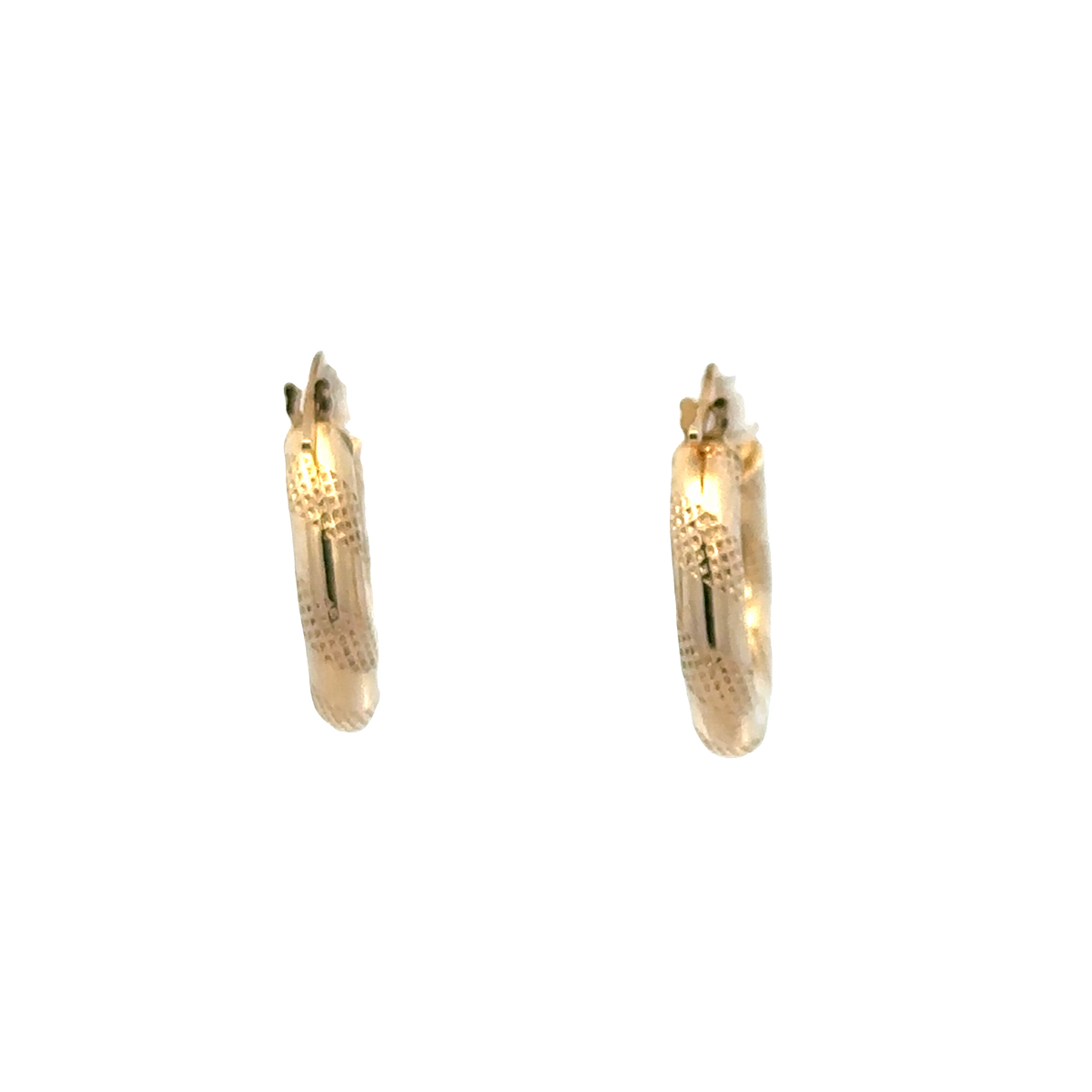 9ct yellow gold hoop earrings 0.9g (sh27370b)