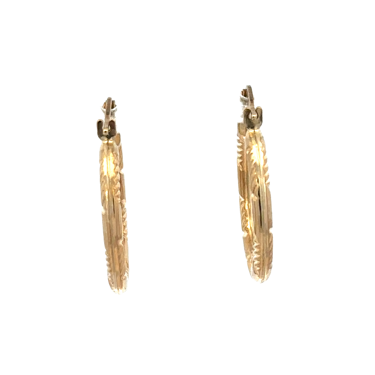 9ct yellow gold hoop earrings 1.5g (sh27510b)