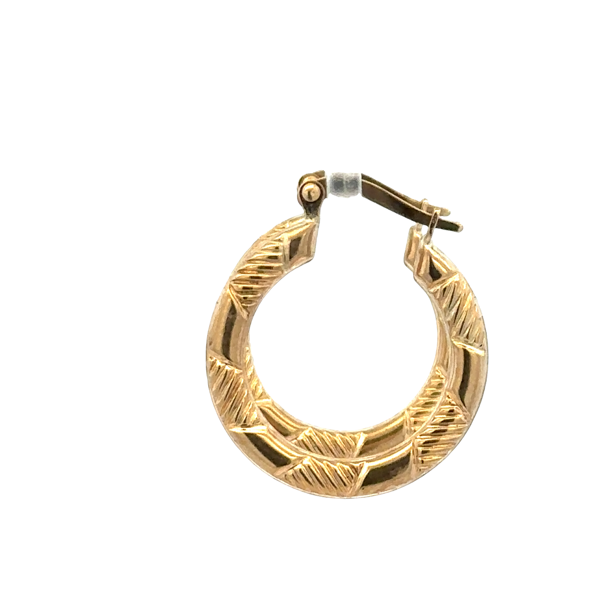 9ct yellow gold hoop earrings 1.5g (sh27510b)