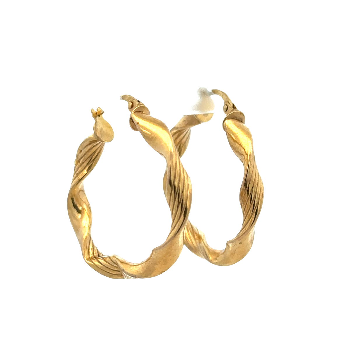 9ct yellow gold hoop earrings 1.9g (sh25238l)