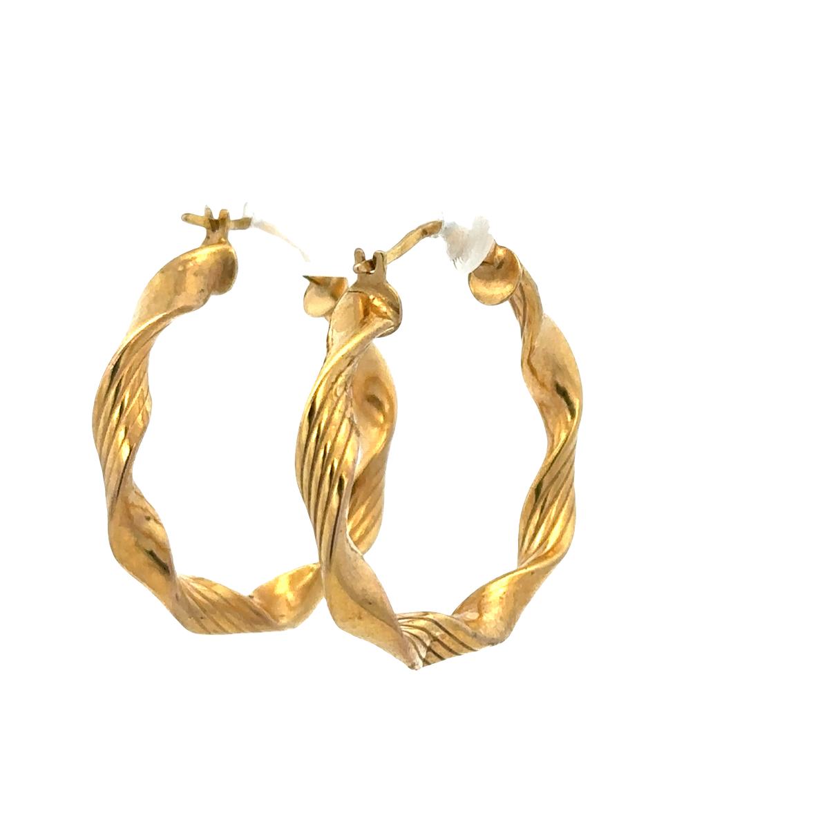 9ct yellow gold hoop earrings 1.9g (sh25238l)
