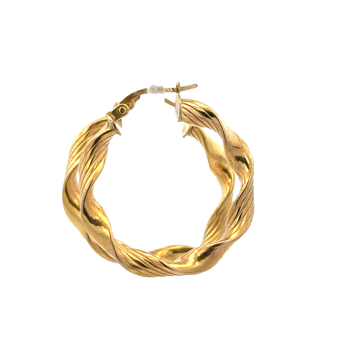 9ct yellow gold hoop earrings 1.9g (sh25238l)
