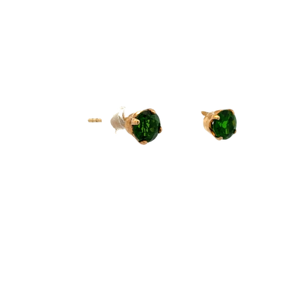 9ct yellow gold gemstone earrings 0.9g (sh26551b)