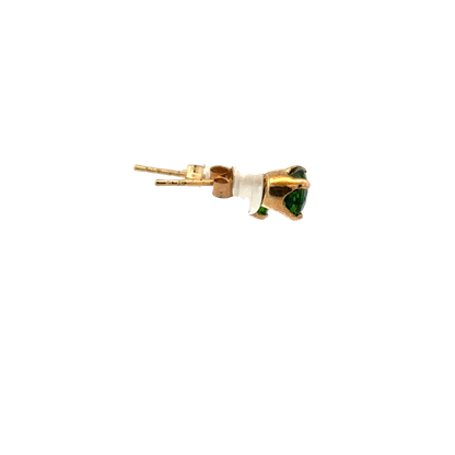 9ct yellow gold gemstone earrings 0.9g (sh26551b)