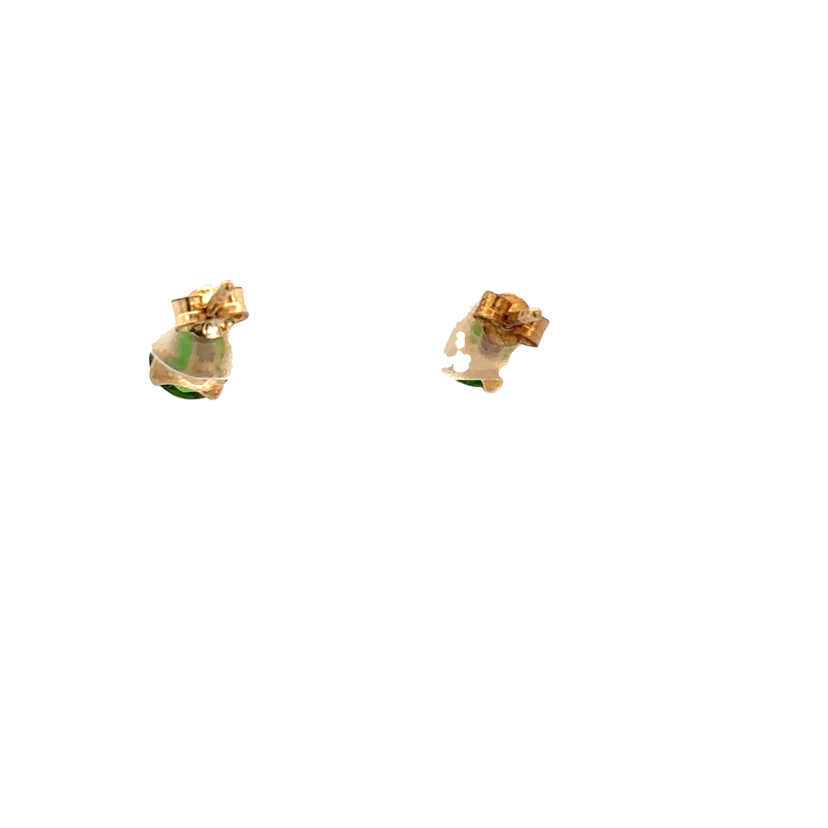 9ct yellow gold gemstone earrings 0.9g (sh26551b)