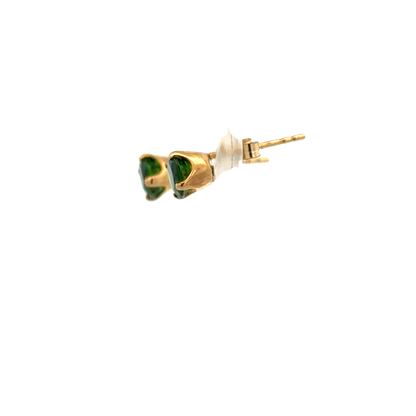 9ct yellow gold gemstone earrings 0.9g (sh26551b)