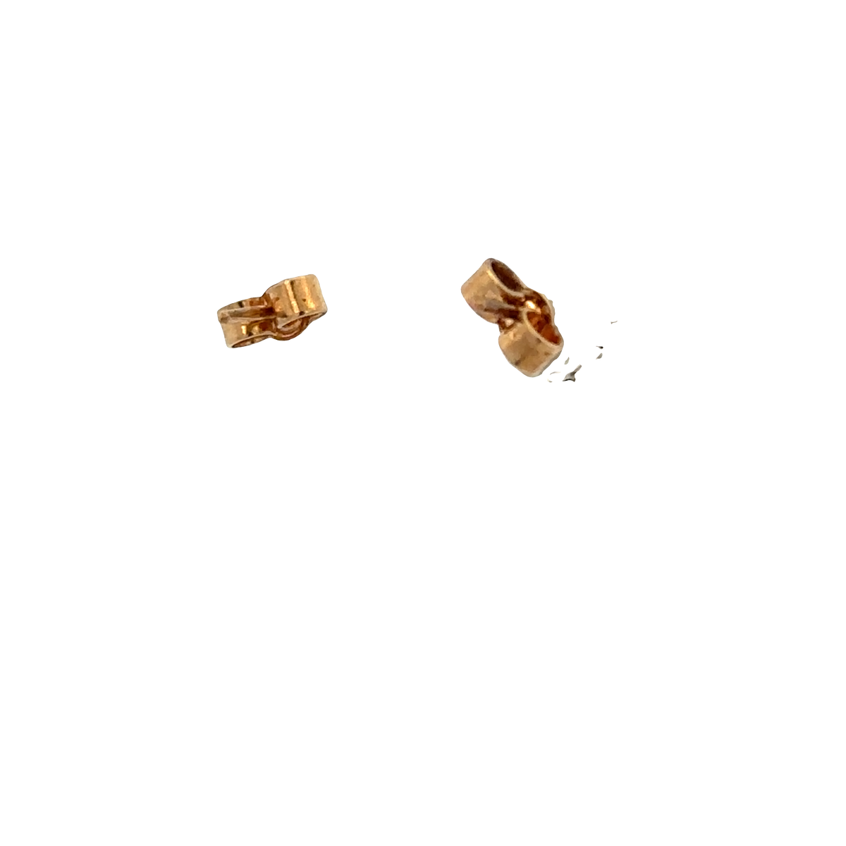9ct yellow gold sapphire and diamond earrings 1.6g (sh26523b)