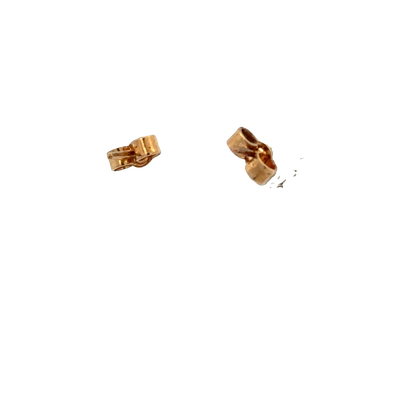 9ct yellow gold sapphire and diamond earrings 1.6g (sh26523b)