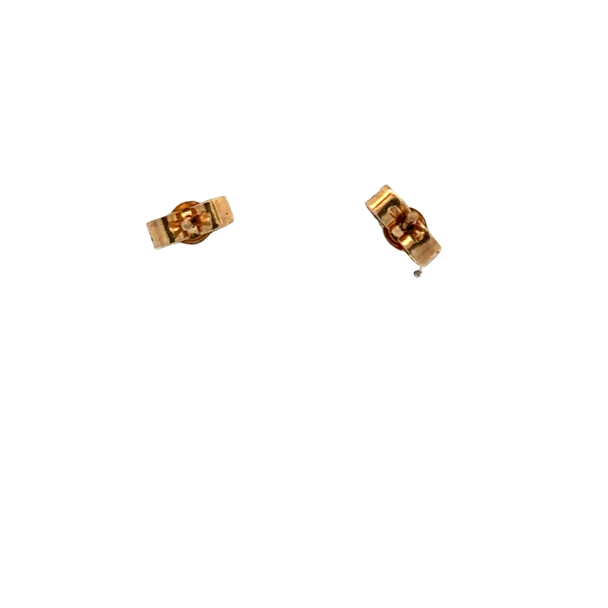 9ct yellow gold sapphire and diamond earrings 1.6g (sh26523b)