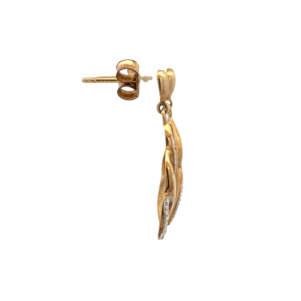 9ct yellow gold earrings 1.8g (sh26203b)