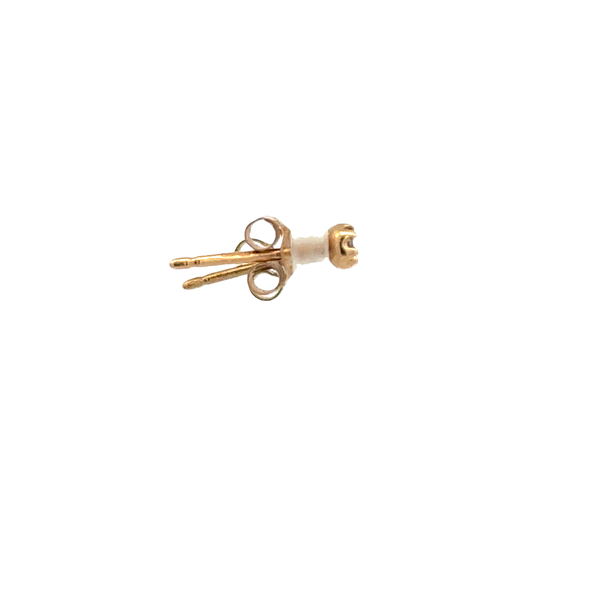 9ct yellow gold diamond earrings 0.5g (sh26748b)