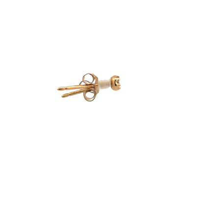 9ct yellow gold diamond earrings 0.5g (sh26748b)