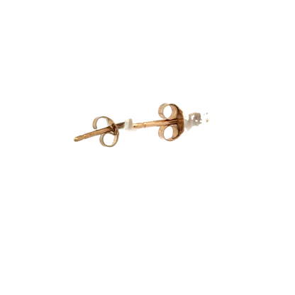 9ct yellow gold diamond earrings 0.5g (sh26748b)