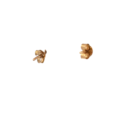 9ct yellow gold diamond earrings 0.5g (sh26748b)