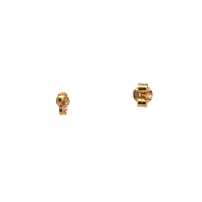 9ct yellow gold diamond earrings 0.5g (sh26748b)